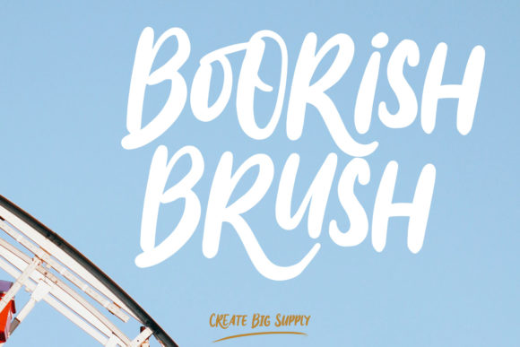 Boorish Brush: A Display Font That Speaks Volumes in Visual Campaigns