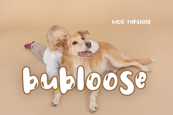 Bubloose: A Bubbly Display Font for Crafters & Product Designers