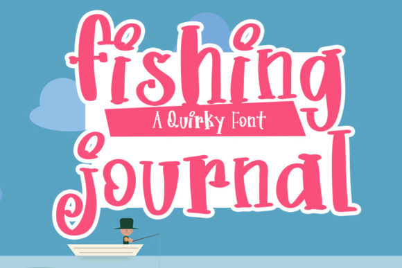 Fishing Journal: A Playful Display Font for Creative Editorial Design