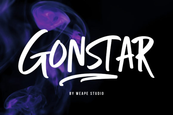 Gonstar: A Bold Display Font for Modern Marketing Visuals