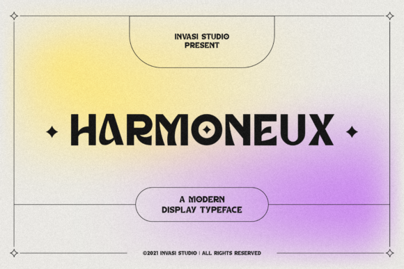 Harmoneux: A Modern Display Font for Editorial Design and Digital Publishing
