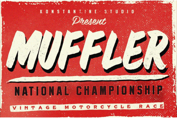 Muffler: A Bold Display Font for Urban-Inspired Branding