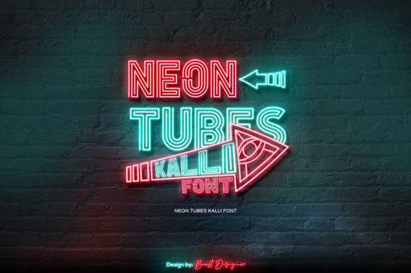 Neon Tubes Kalli: A Retro-Inspired Display Font for Modern Web Design