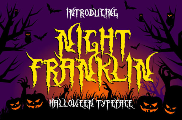 Night Franklin: A Spooky Display Font That Elevates Your Brand