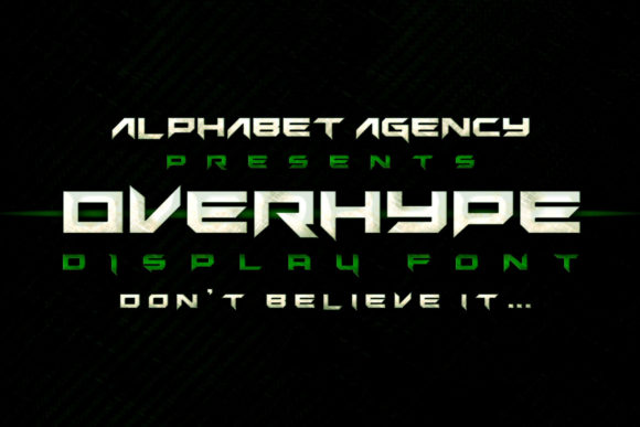 Overhype: A Bold Display Font for Modern Editorial Design