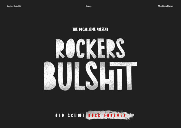 Rocket Bulshit: A Bold Display Font for Editorial Flair