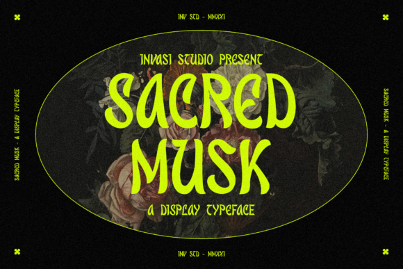 Sacred Musk: A Whimsical Display Font for Editorial Elegance