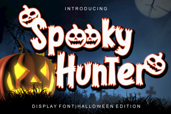 Spooky Hunter: A Bold Display Font for Halloween-Themed Branding