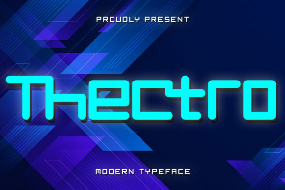 Thectro: A Robotic Display Font That Elevates Campaign Typography