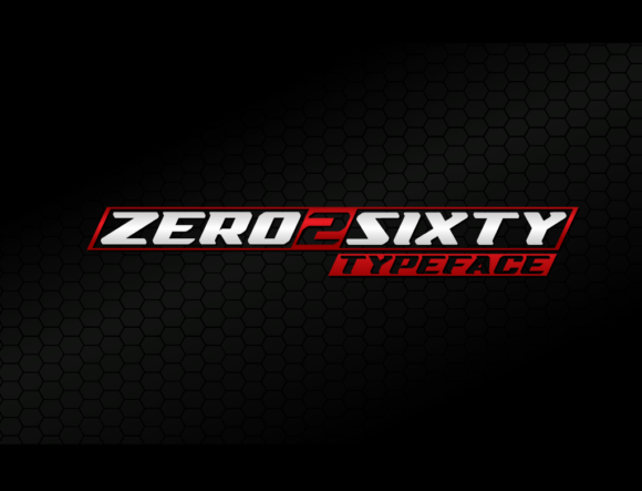 Zero2Sixty: A Bold Display Font for Modern Branding Projects